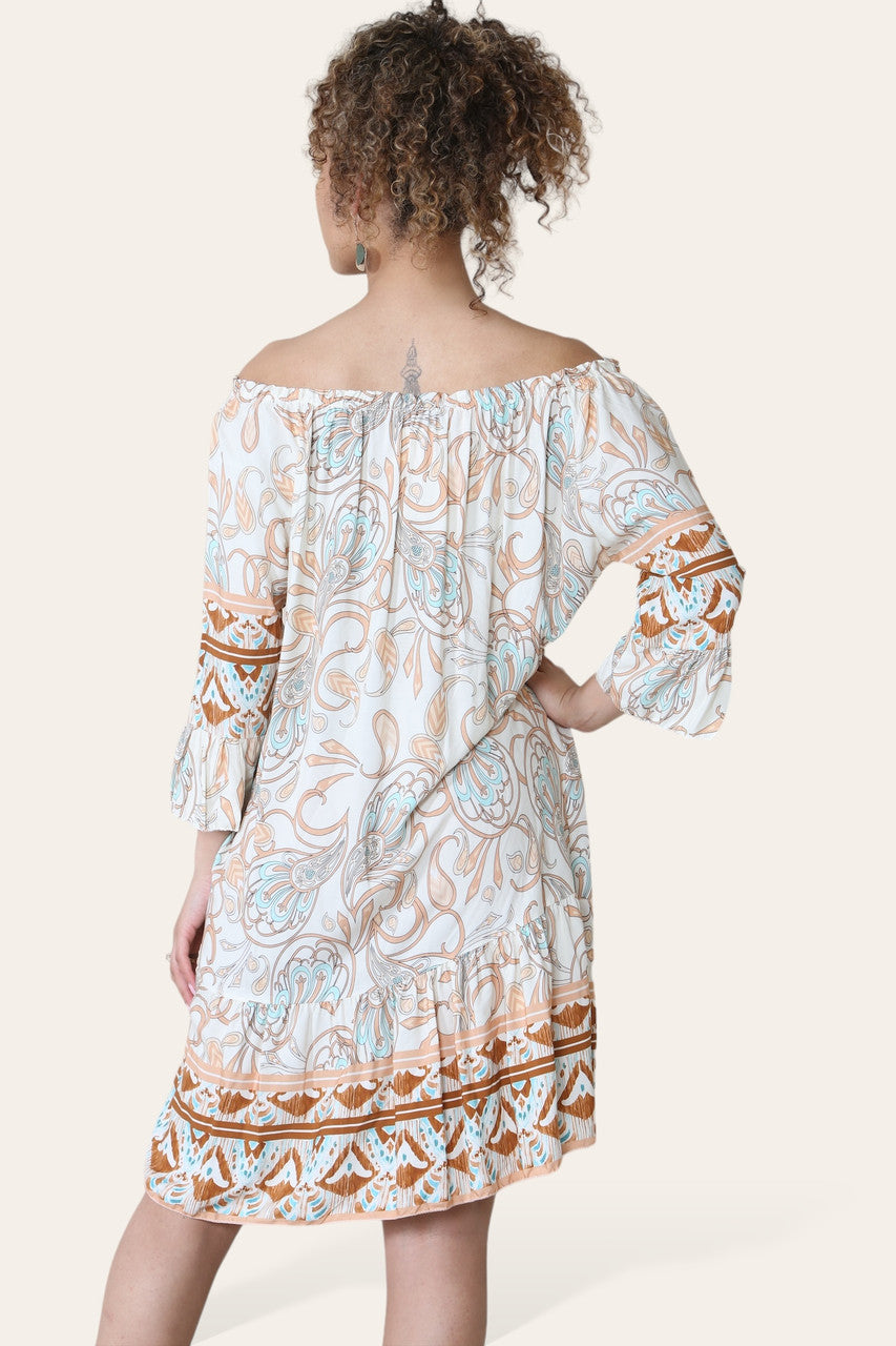 BARDOT JURK MET PAISLEYPRINT CRÈME