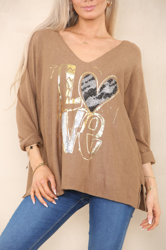 PAILLETTEN FOLIE LOVE TRUI TAN