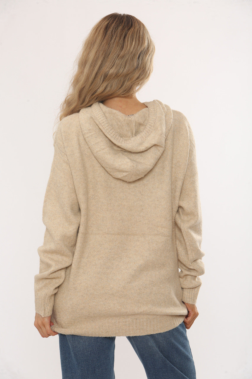 PARIS SLOGAN TRUI - BEIGE