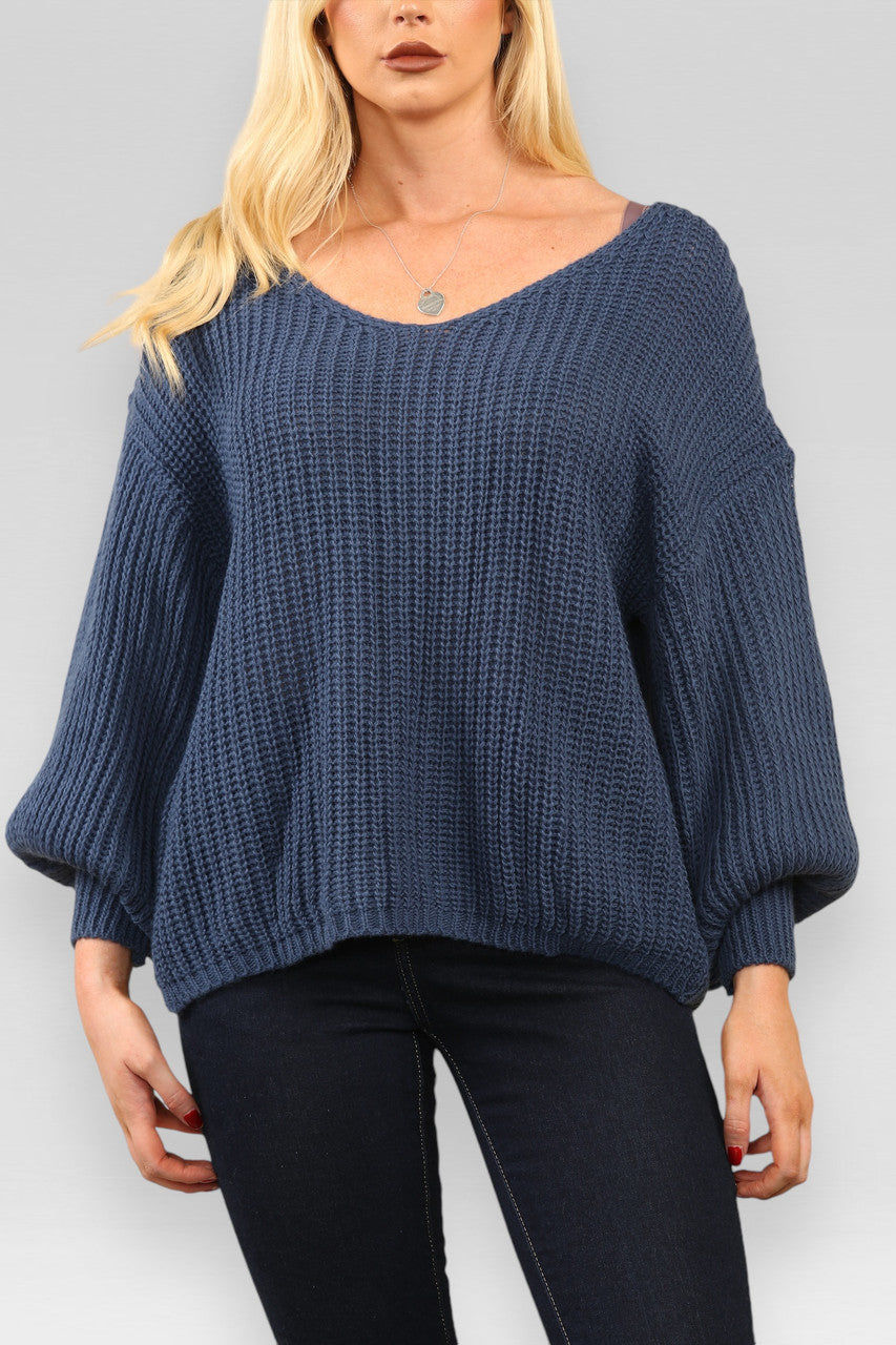 TRUI MET BALLONMOUWEN EN GROF BREISEL - DENIM
