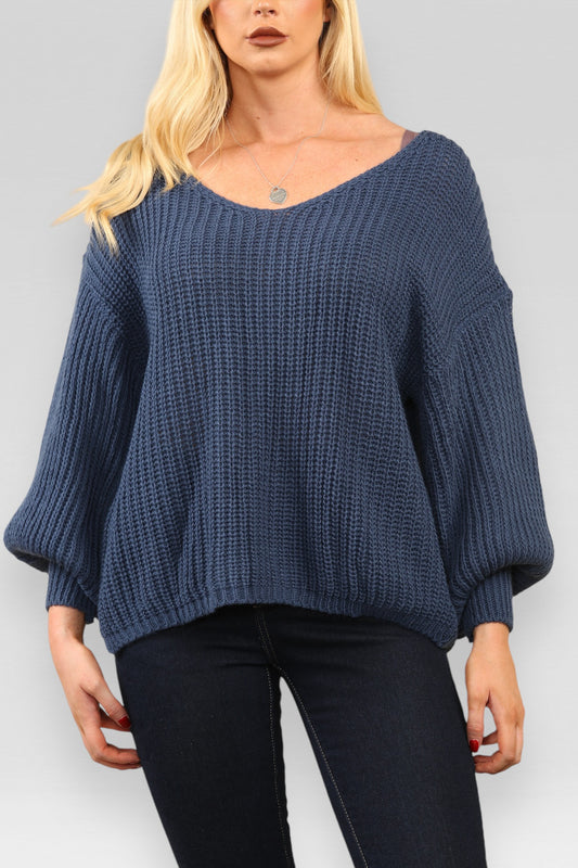 TRUI MET BALLONMOUWEN EN GROF BREISEL - DENIM