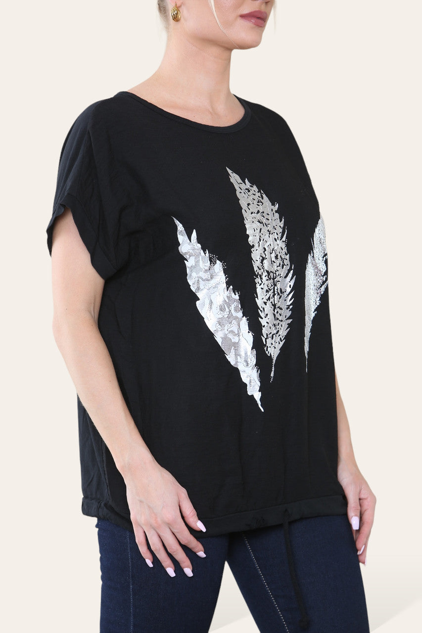 VEREN FOLIE BOOM TOP ZWART