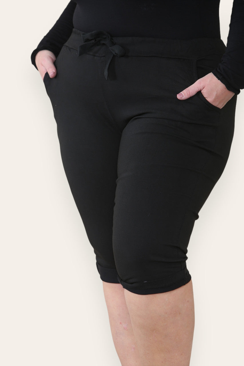 EFFEN ELASTISCHE MAGISCHE STRETCH STIJL SHORT ZWART