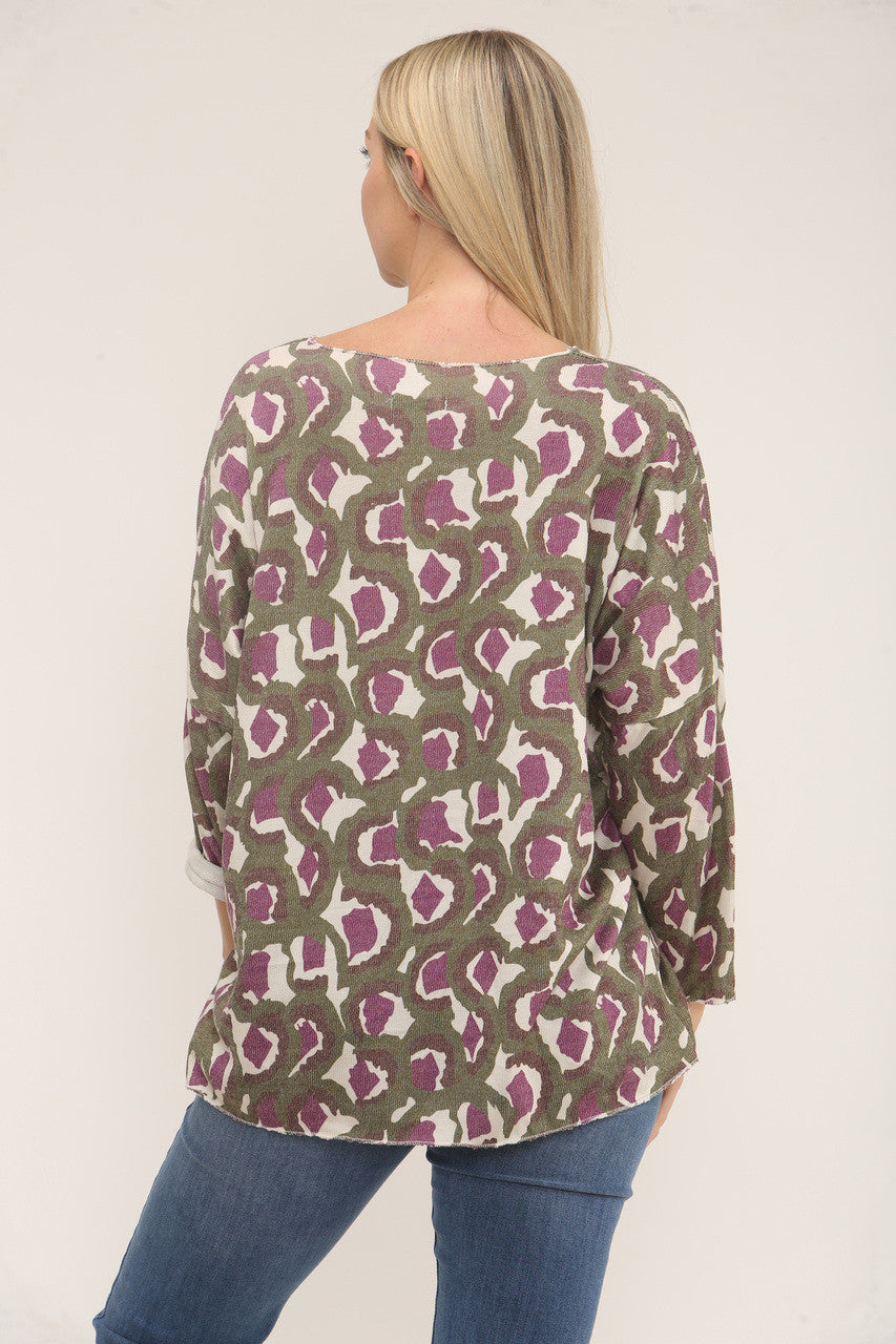 TRUI MET LEOPAARDPRINT - GROEN