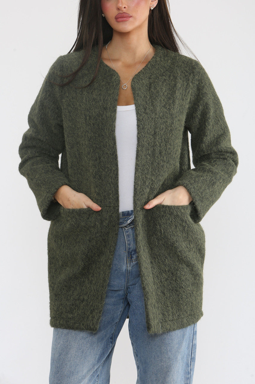 KRAAGLOZE HALFLANGE JAS KHAKI