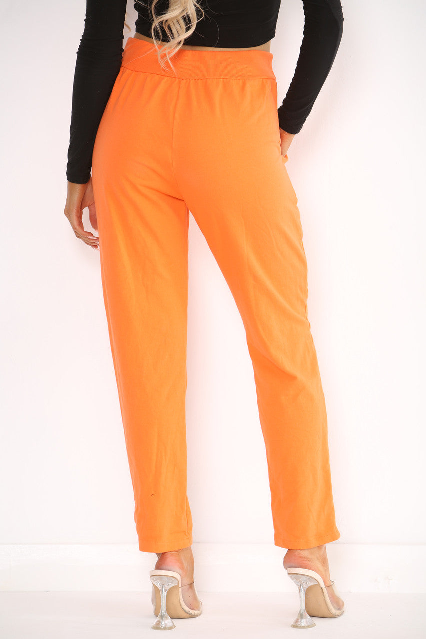 PLAIN JOGGING PANTS ORANGE
