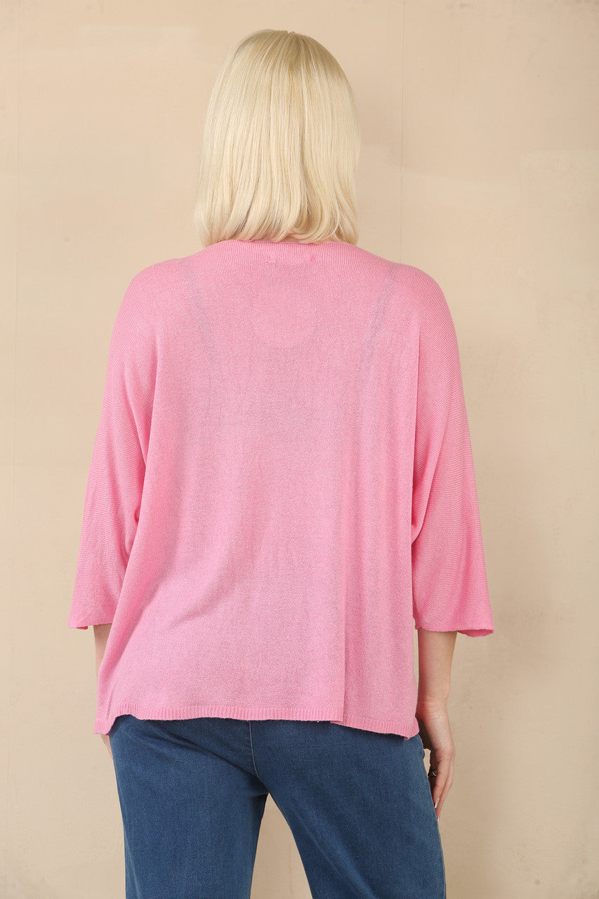 FIJNE TRUI MET HARTJESPATROON - CANDY ROZE
