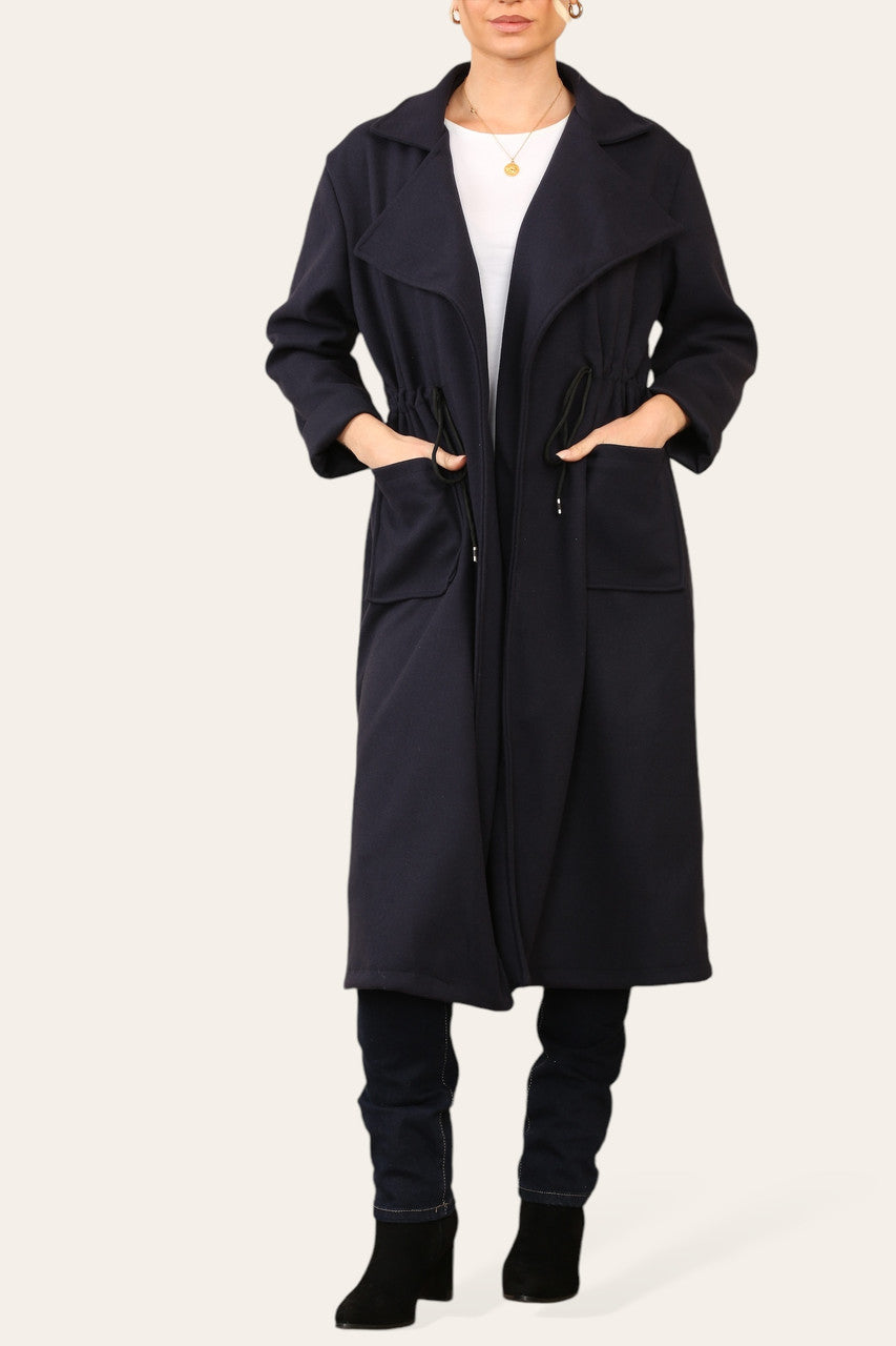 KOORDTREKTAILLE RUIME JAS NAVY