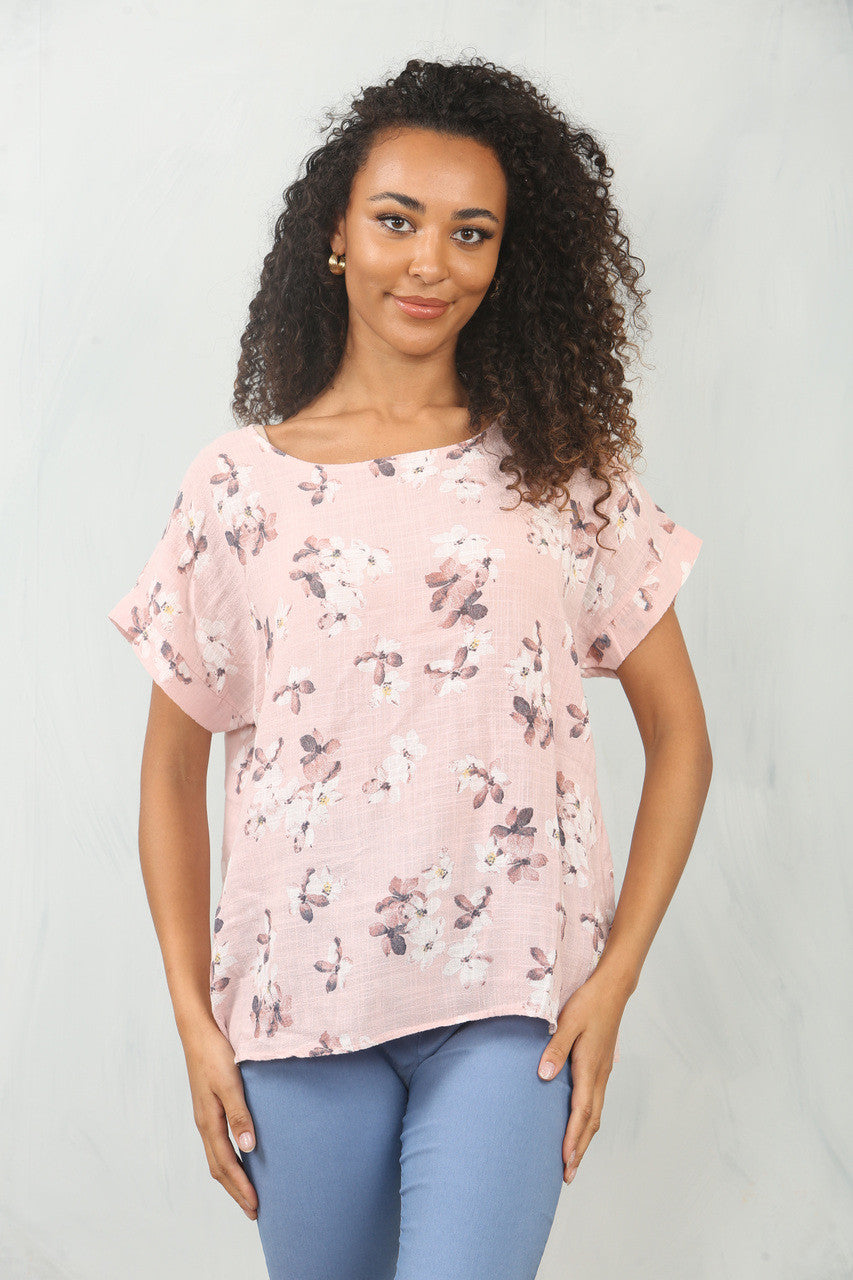 BLOSSOM PRINT TOP STOFROZE