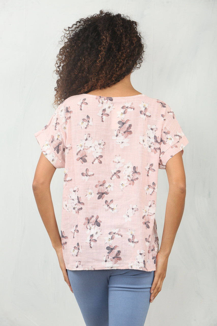BLOSSOM PRINT TOP STOFROZE
