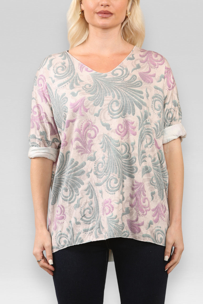 BAROK PRINT TRUI GROEN