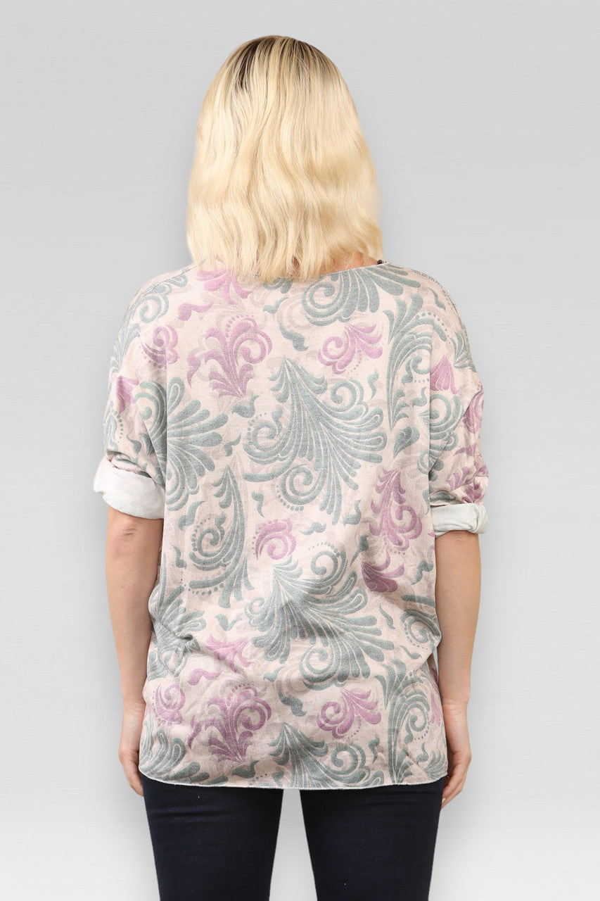 BAROK PRINT TRUI GROEN