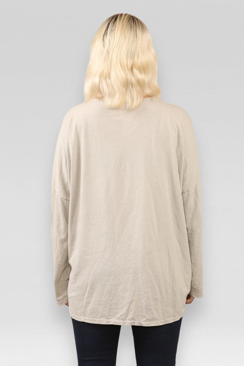 DIAMANTE STER TOP TAUPE