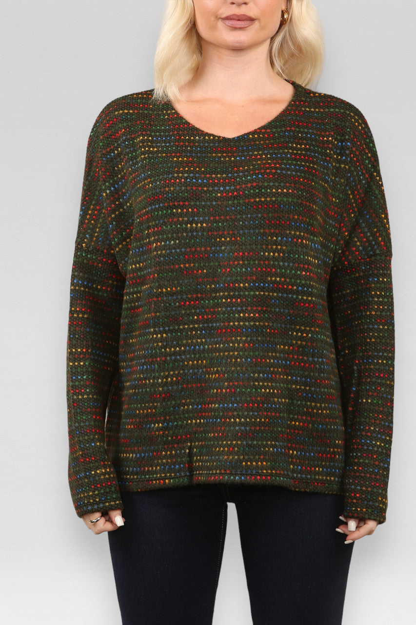 SPACE KNIT TRUI KHAKI