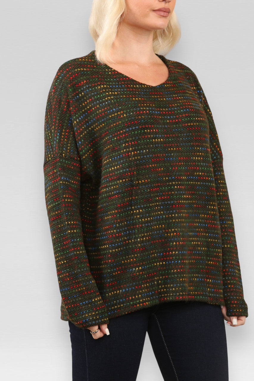 SPACE KNIT TRUI KHAKI