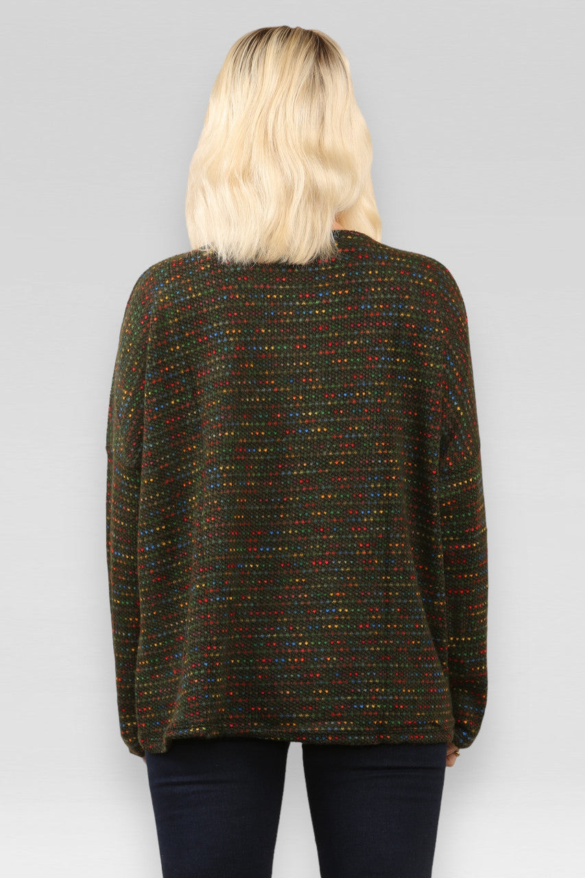 SPACE KNIT TRUI KHAKI