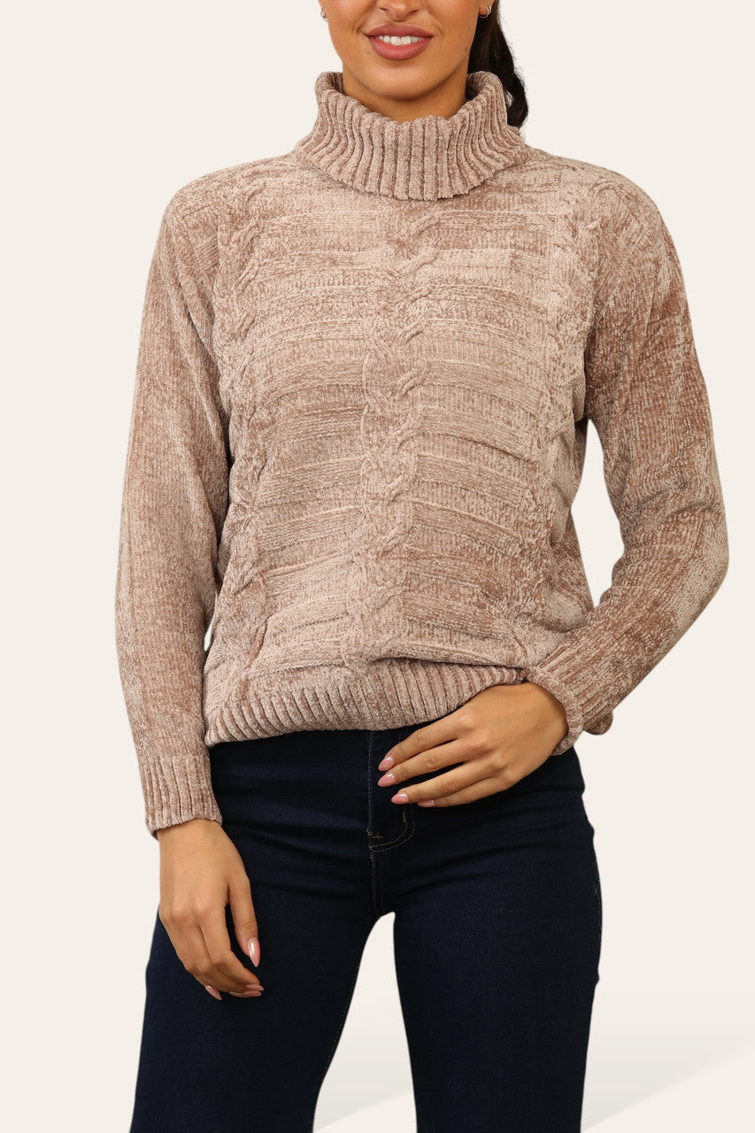 CHENILLE COLTRUI TAUPE