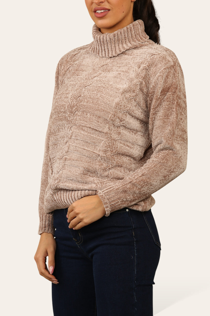CHENILLE COLTRUI TAUPE