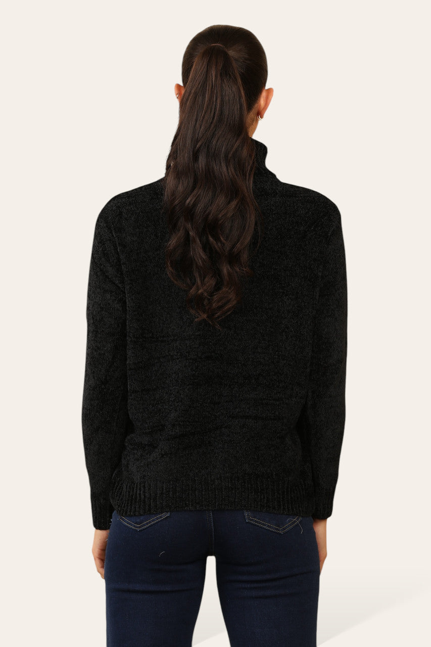 CHENILLE COLTRUI ZWART