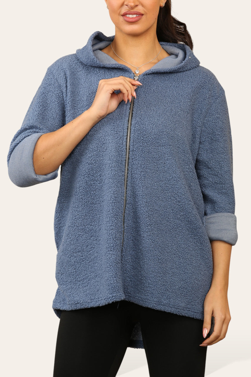 TEDDY VEST MET RITS DENIM