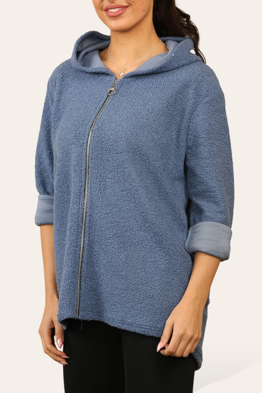TEDDY VEST MET RITS DENIM