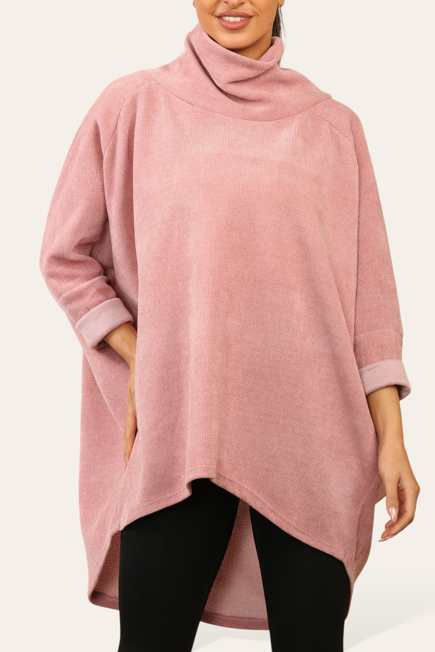 RIBFLUWEEL COLTRUI TUNIEK TOP ROZE