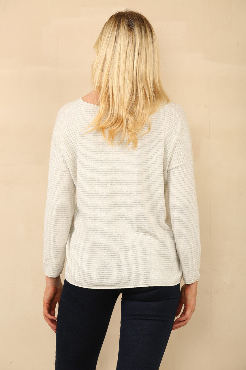 LUREX STREEPTrui BEIGE