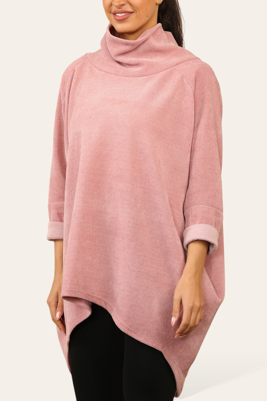 RIBFLUWEEL COLTRUI TUNIEK TOP ROZE