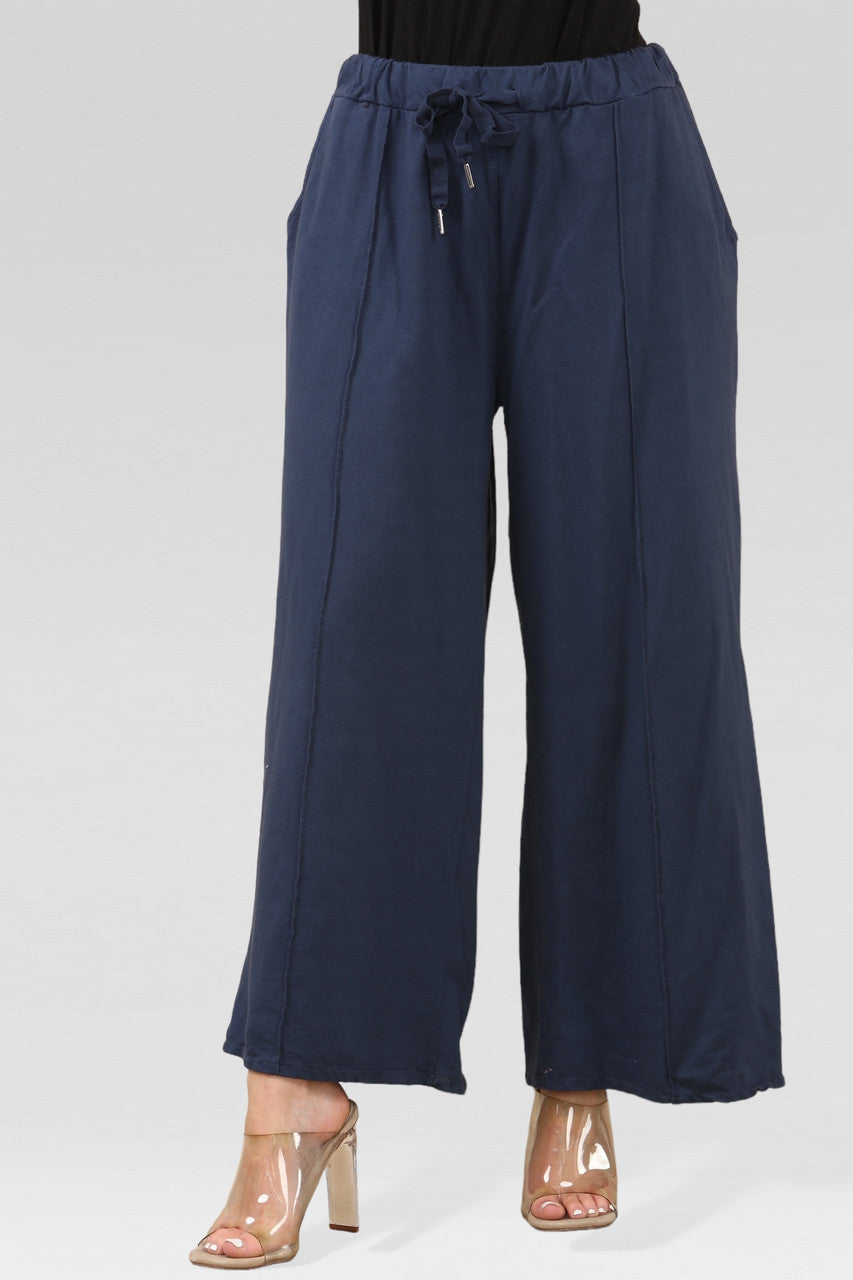 WIJDE JOGGINGBROEK NAVY