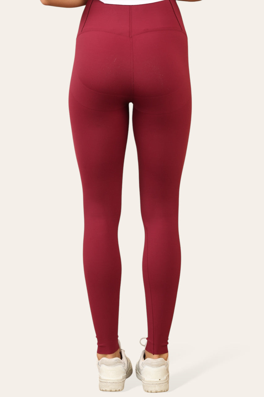 ENERGY LEGGING BORDEAUXROOD