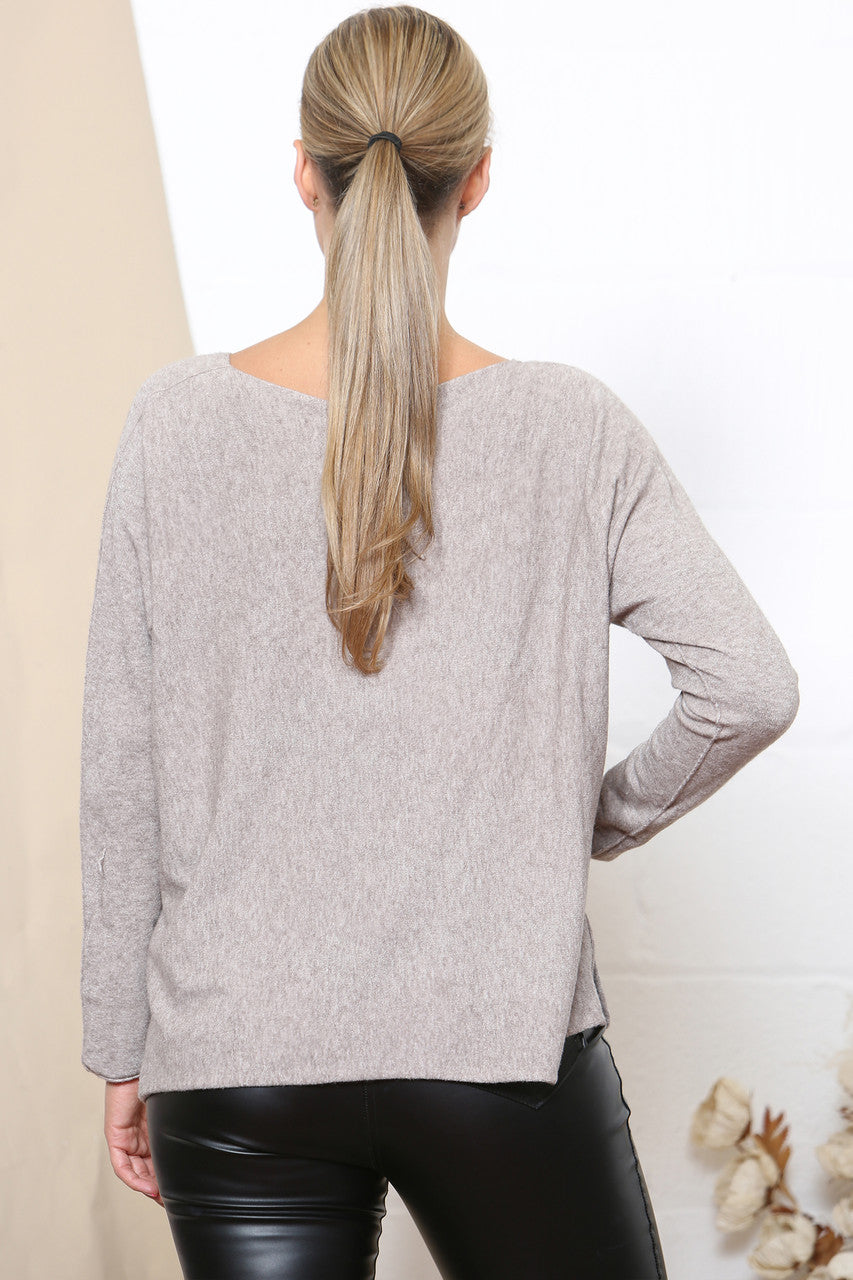 Dames Trui met Goudfolie Vuurwerkdetail Steen