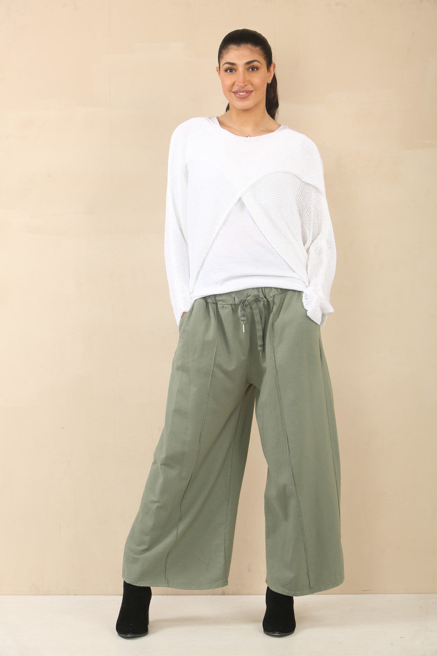 OVERSLAG TRICOT TOP - WIT
