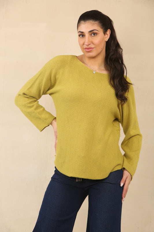 SOFT KNIT JUMPER - MUSTARD