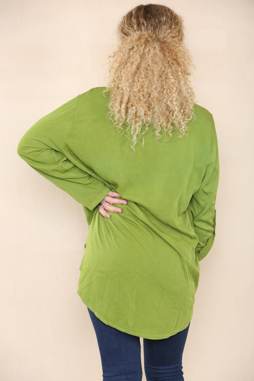 LOVE DIAMANTE HART TOP GROEN