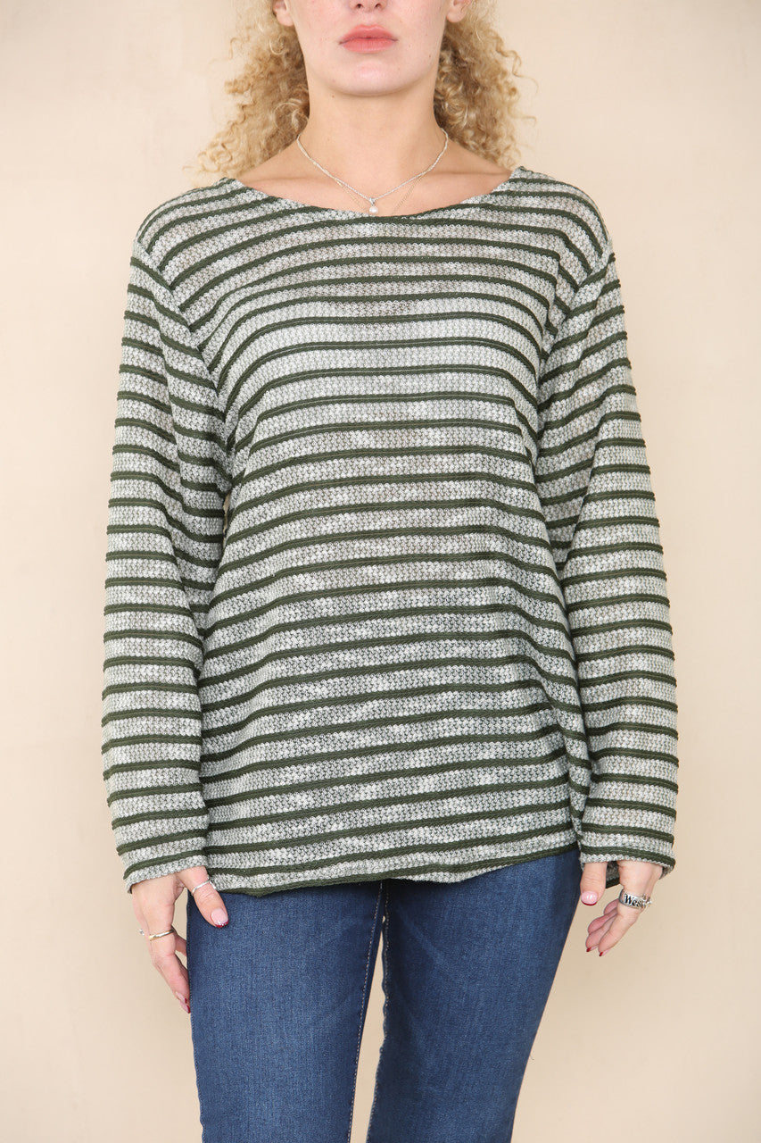 PIPED JUMPER TOP KHAKI