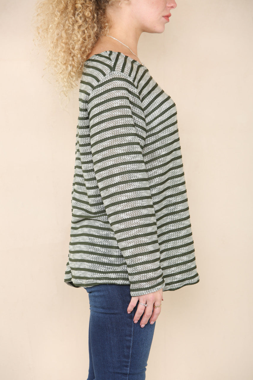 PIPED JUMPER TOP KHAKI