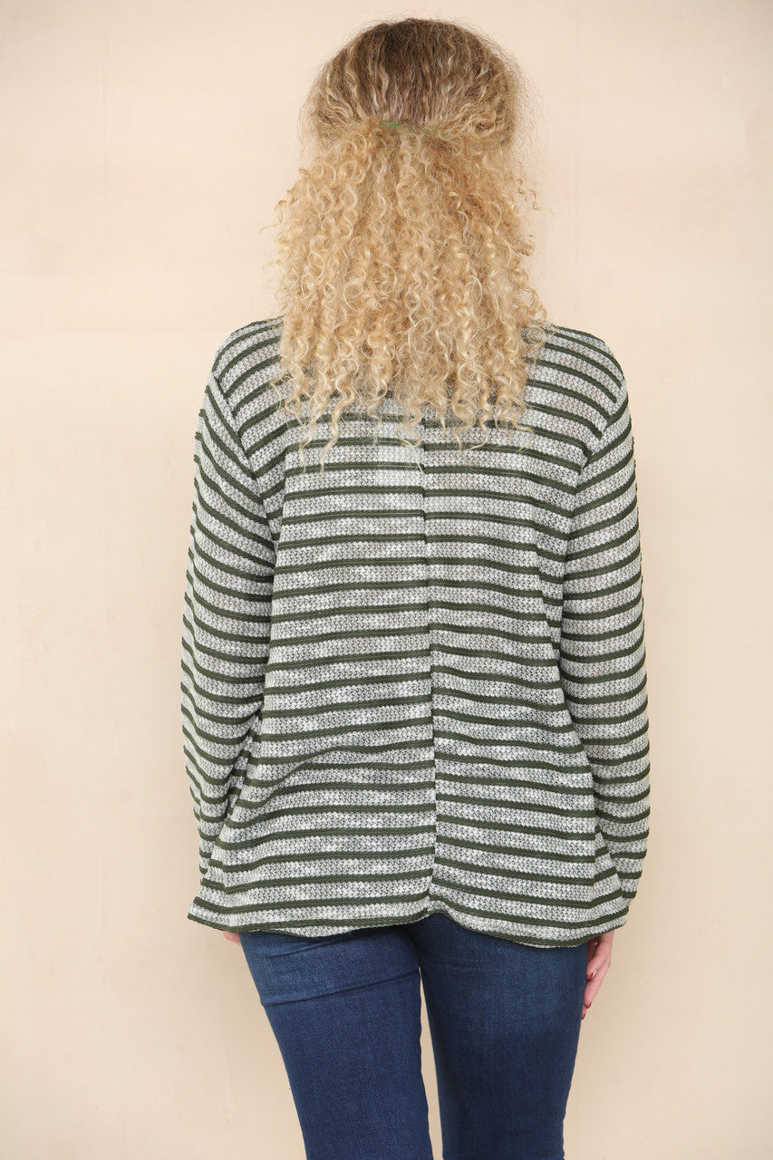 PIPED JUMPER TOP KHAKI