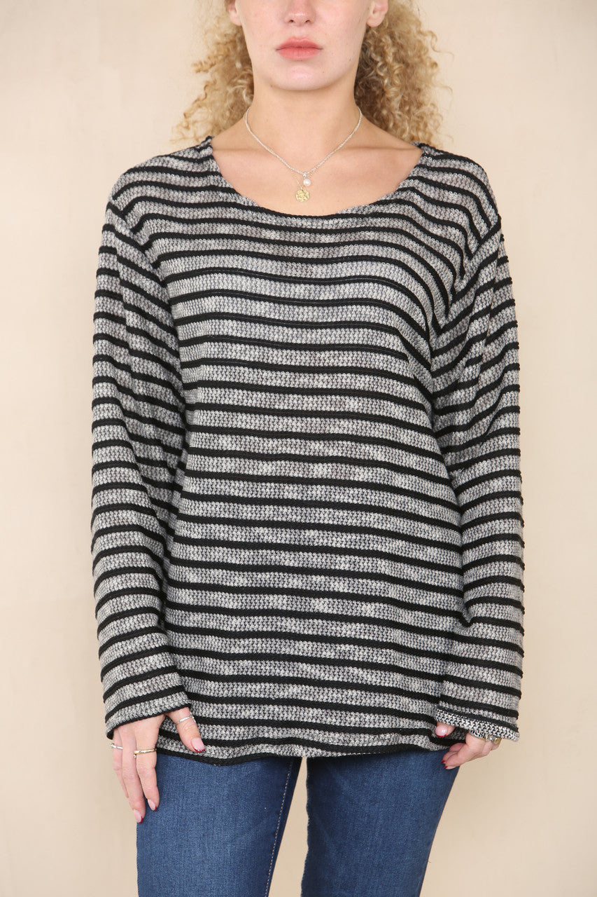 PIPED JUMPER TOP BLACK