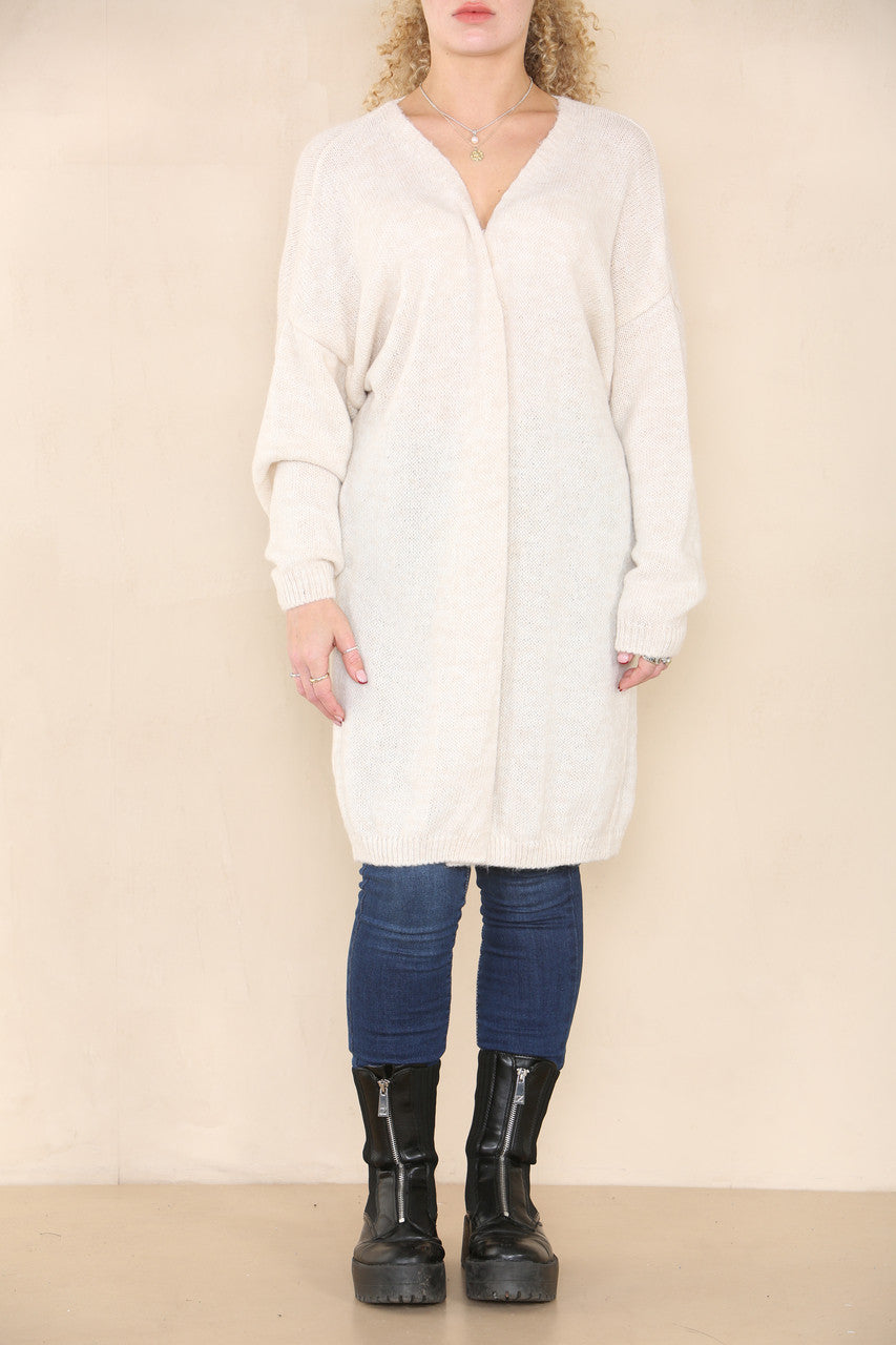 SOFT KNIT CARDIGAN OATMEAL