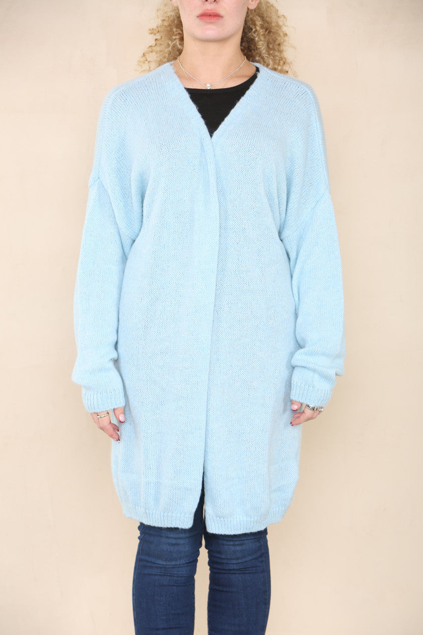 SOFT KNIT CARDIGAN LIGHT BLUE