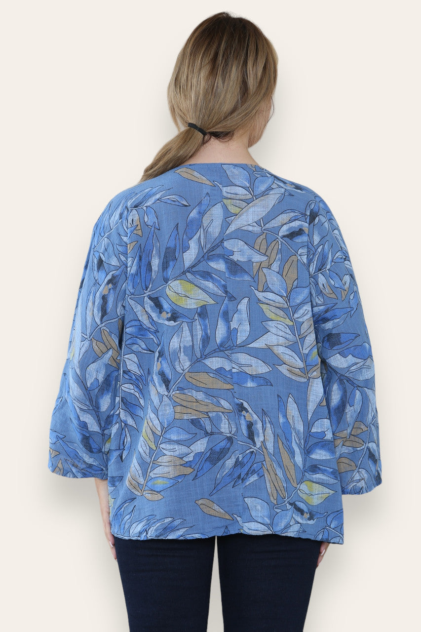 BLAD STENGEL PRINT TOP DENIM
