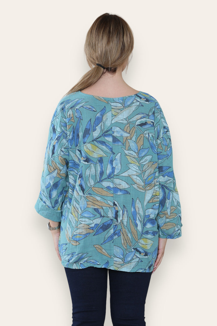 BLAD STENGEL PRINT TOP TIFFANY