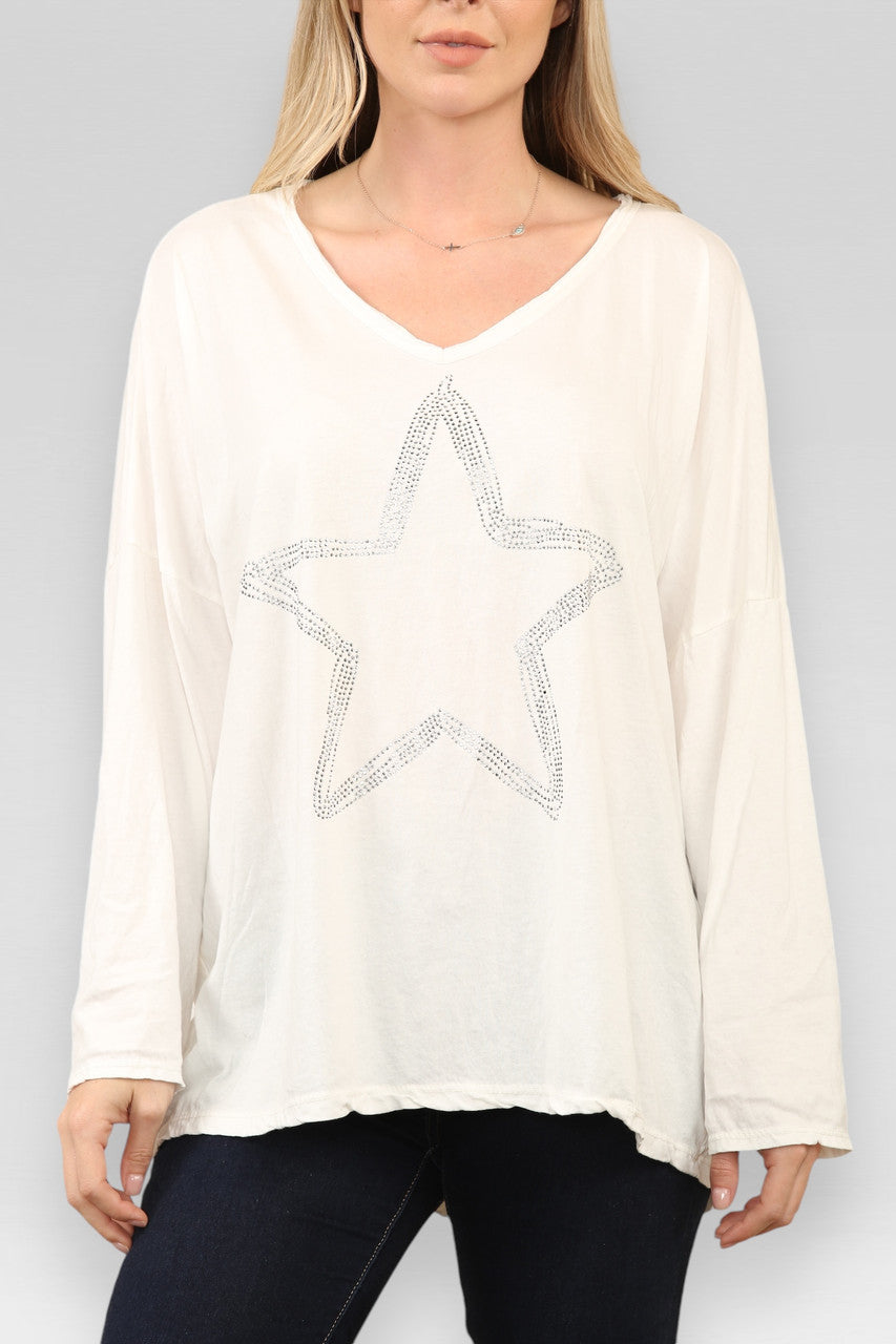 DIAMANT STER TOP WIT