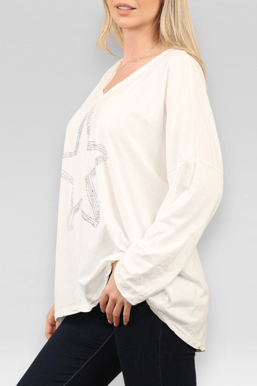 DIAMANT STER TOP WIT