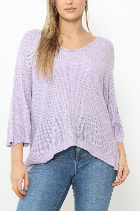 EFFEN TRUI MET V-HALS LILA