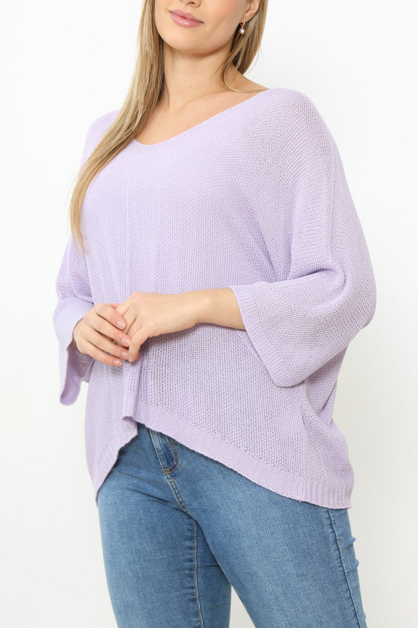 EFFEN TRUI MET V-HALS LILA