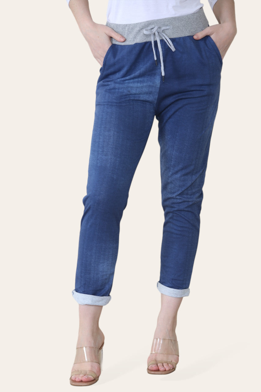 JEAN JOGGING PANT TROUSERS DENIM