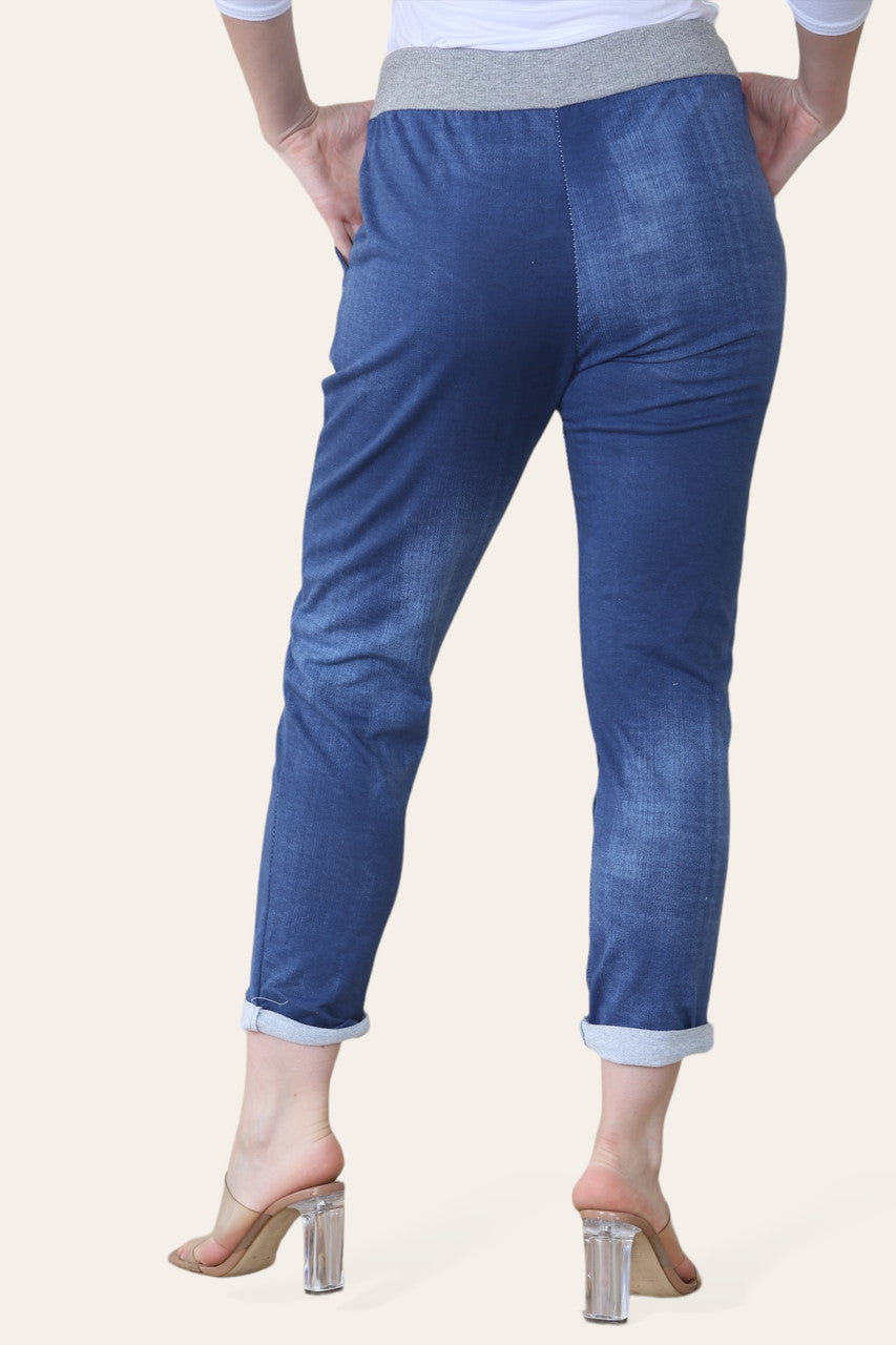 JEAN JOGGING PANT TROUSERS DENIM