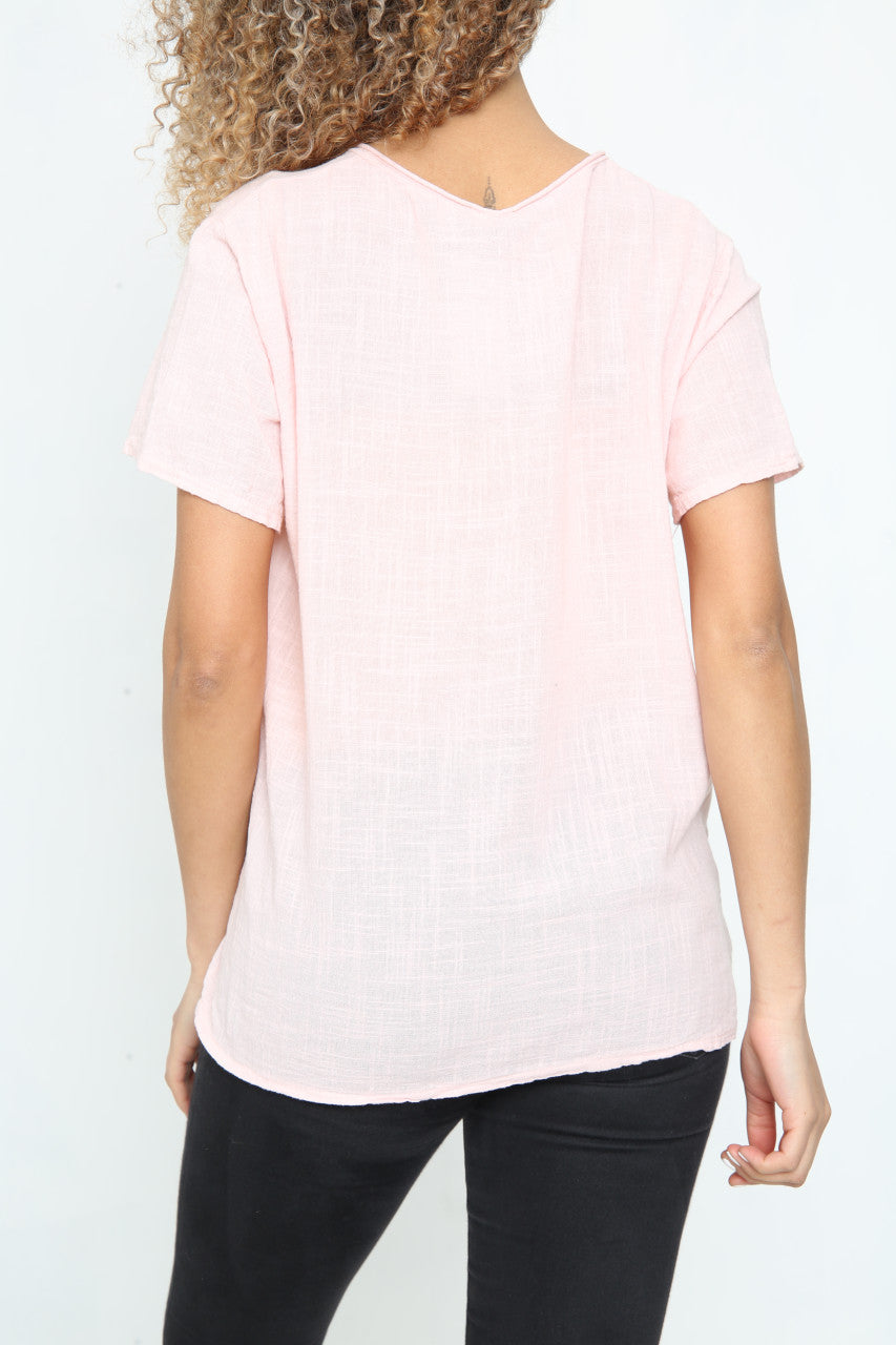 Ladies Starburst Top Dusty Pink