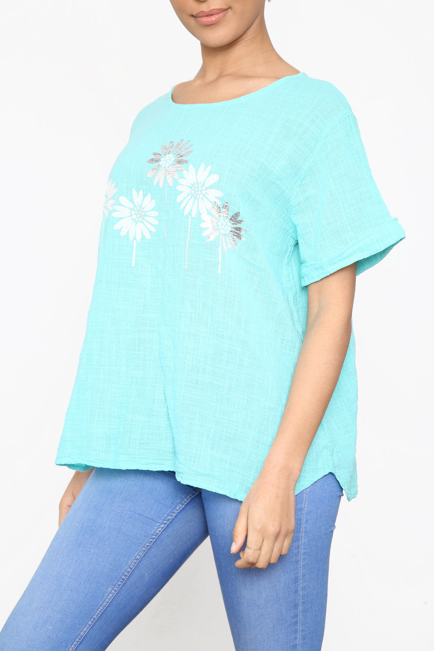 Damesfolie Bloemen Top Tiffany
